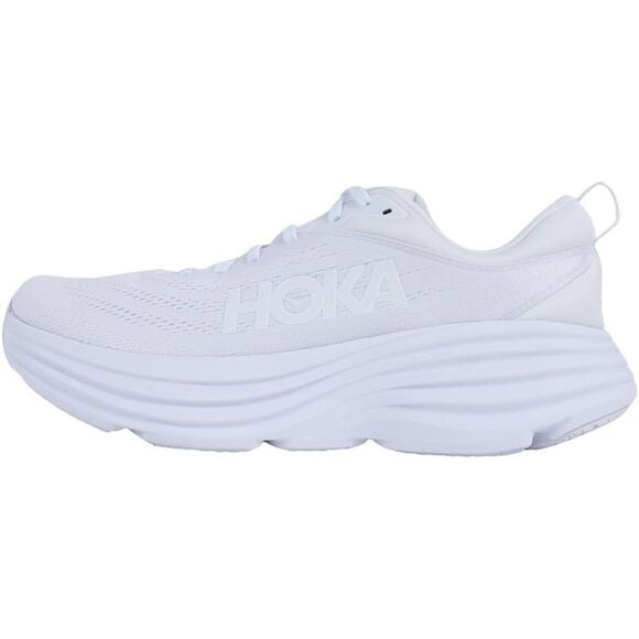 Hoka One Mens Bondi 8 Road Running Shoes - White